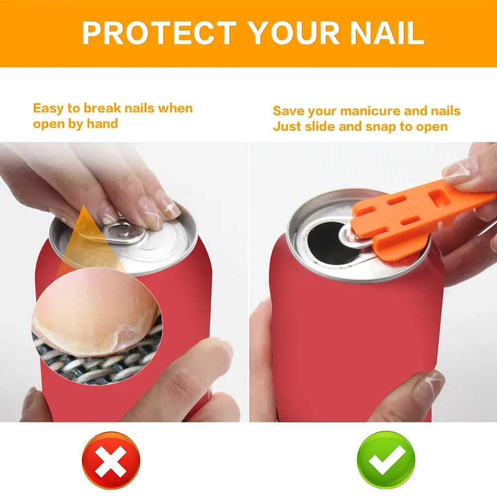 Simple Portable Bottle Opener Reusable Easy Can Opener Sealed Drink Beer Cola Opener Lid Remover Kitchen Supplies Camping Tools Peaceful Pleasures Health and Wellness