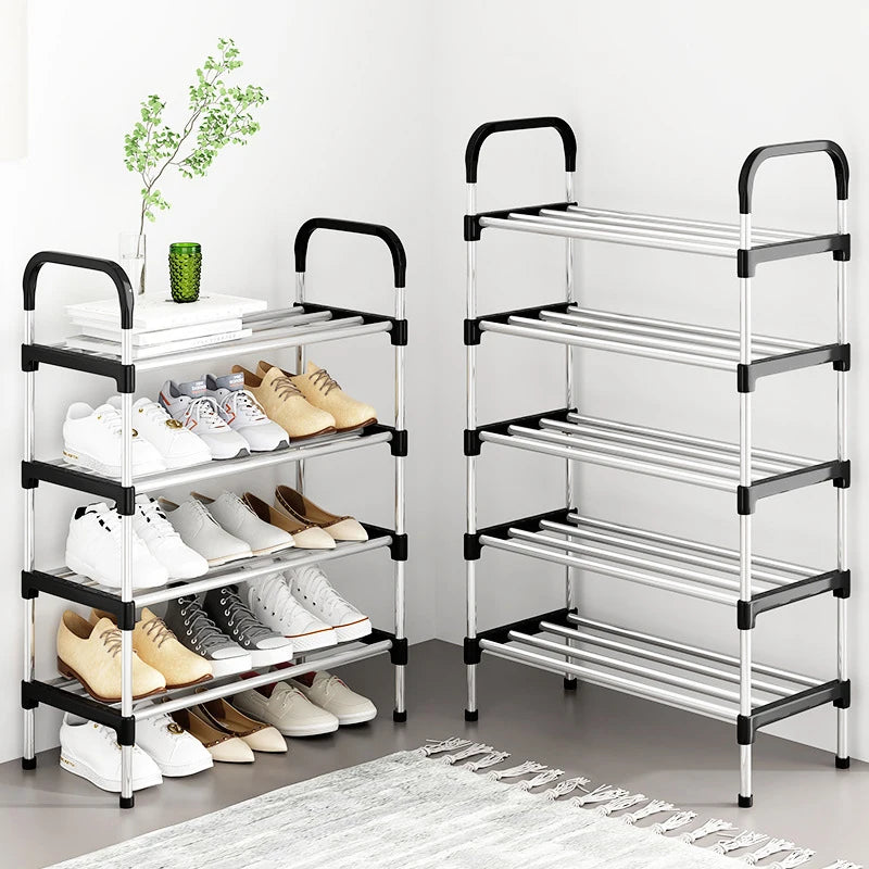 3-7Floor Simple Shoe Rack Multi Layer Dustproof Household Doorstep Shoe Cabinet Storage Space Saving Assembly Of Small Shoe Rack Peaceful Pleasures Health and Wellness