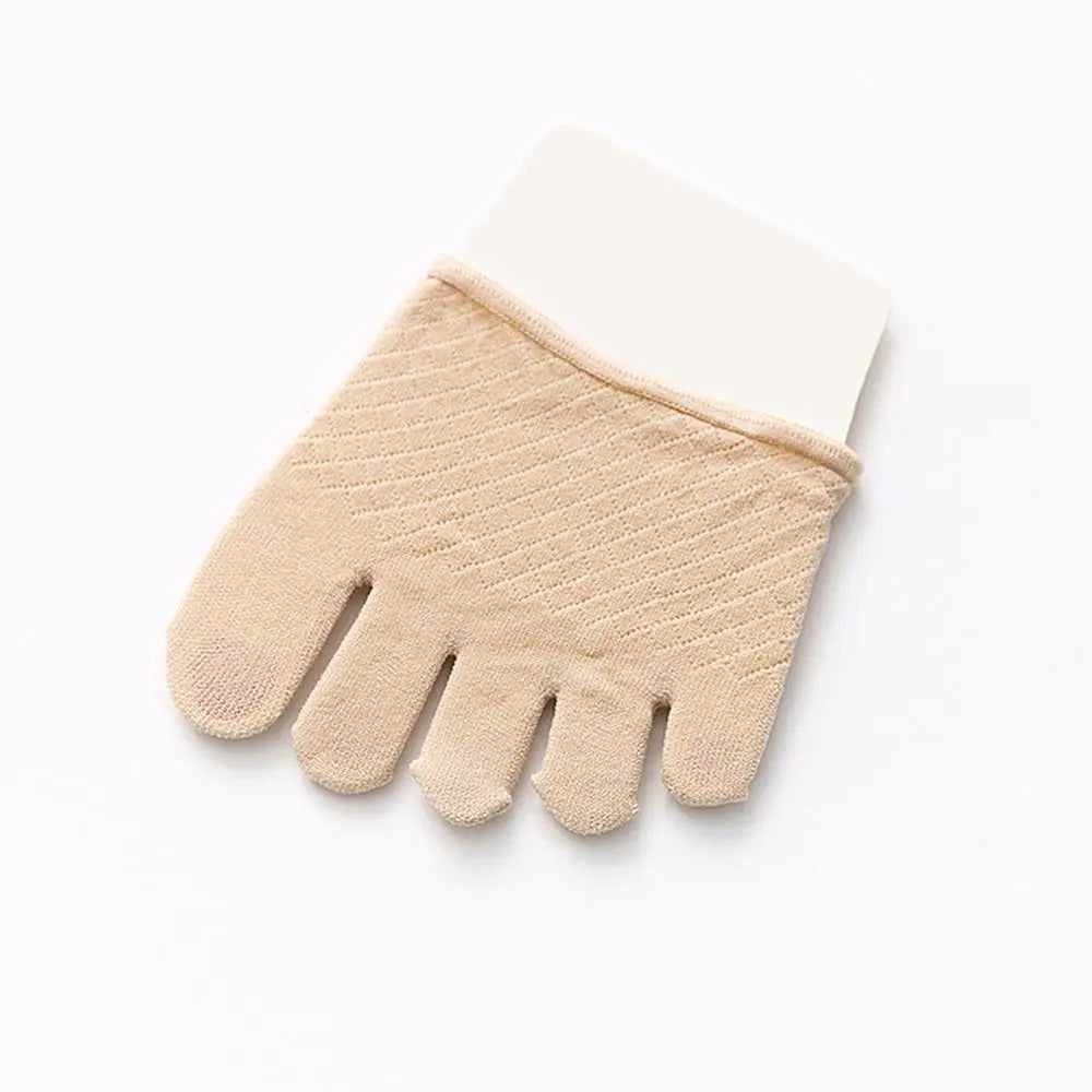Women's Invisible Non-Slip Open Toe Mesh Cotton Liner Socks