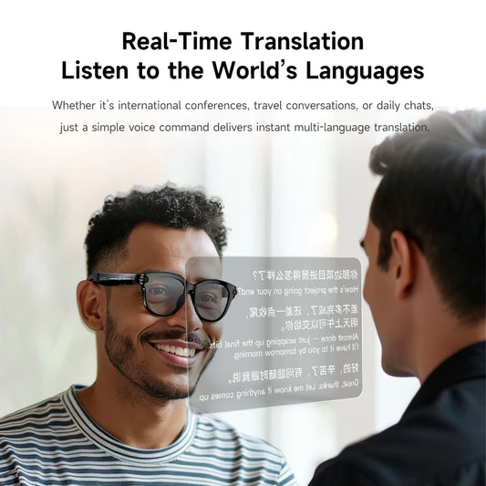 2026 AI Smart Glasses AI Translation Sunglasses Bluetooth Calling Music Player Camera Control Vedio Recording Glasses Men Women Peaceful Pleasures Health and Wellness