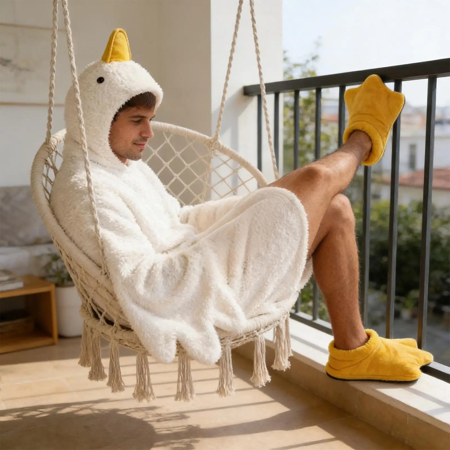 Goose Wearable Blanket Hooded Onesie – Adults & Kids + Shoes