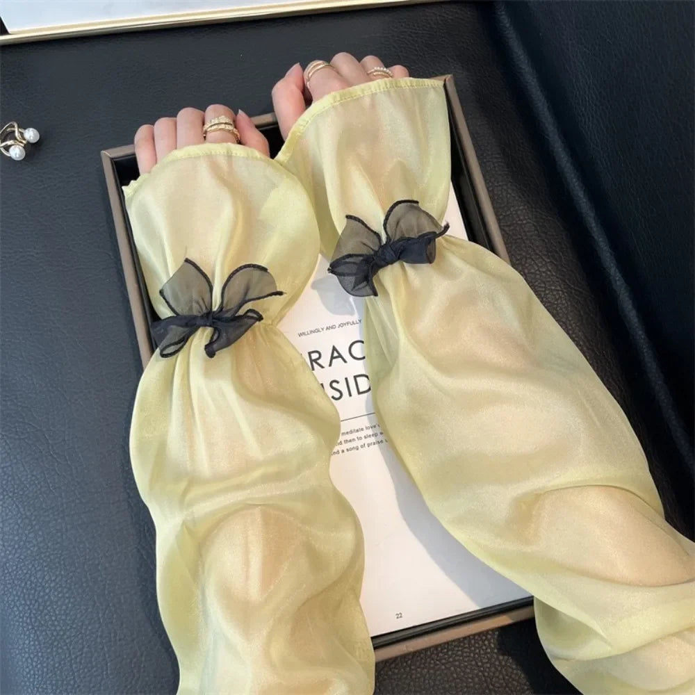 Women's UV Protection Ice Silk Arm Sleeves – Bow Fairy Style