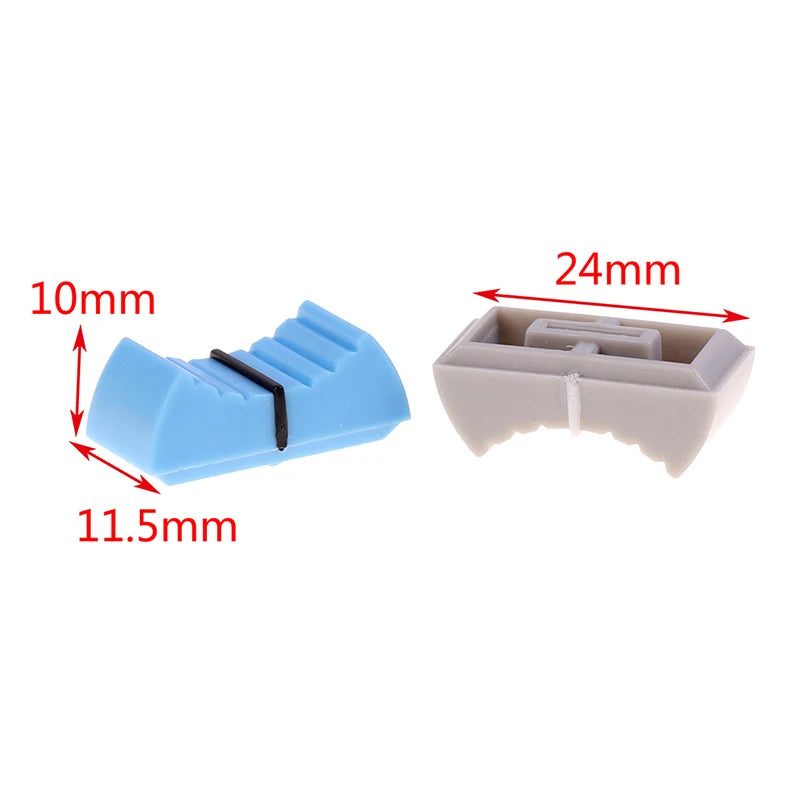 10PCS/set Fader Knob Cap Touch Sensitive Slider Ribbed Mixer Desk Switch Knob Cap Peaceful Pleasures Health and Wellness