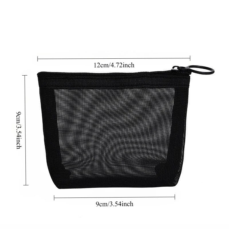 Mesh Cosmetic Bag – Large Capacity Portable Travel Organizer