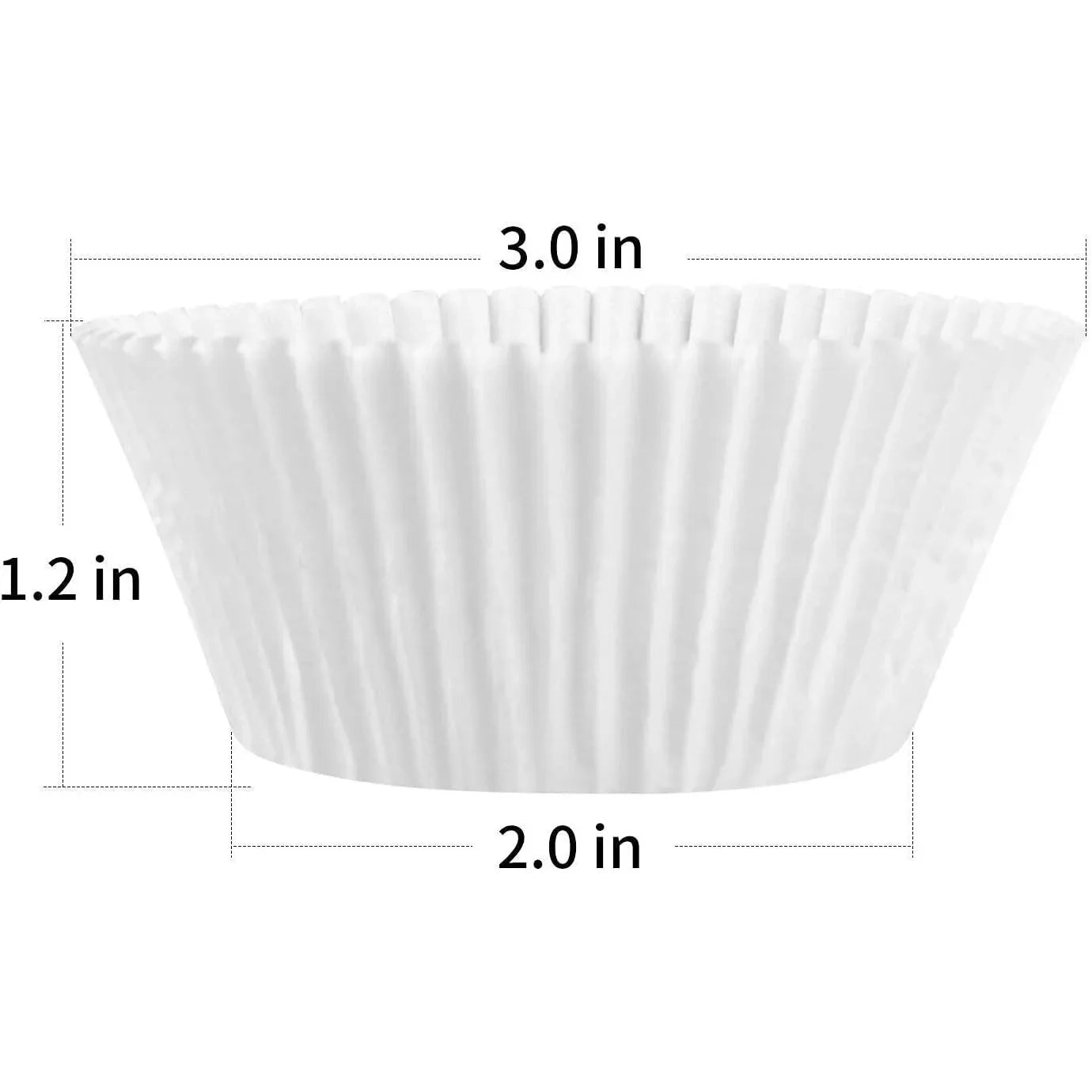 1000-Pack Greaseproof Cupcake & Muffin Liners – Food-Grade Paper Baking Cups, Oven Safe to 428°F
