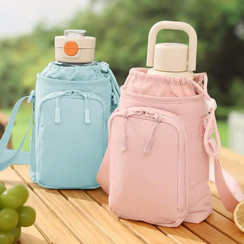 Insulated Water Bottle Bag with Adjustable Strap | Travel Sling