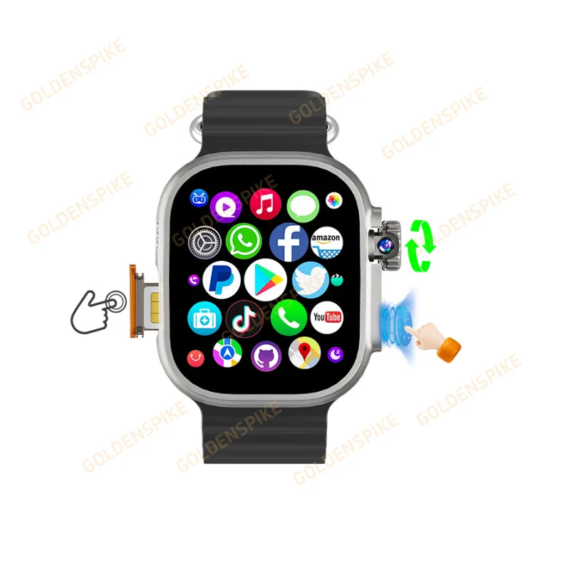 DW100 Pro 4G Android Smart Watch | 2.29" AMOLED, GPS, 256GB