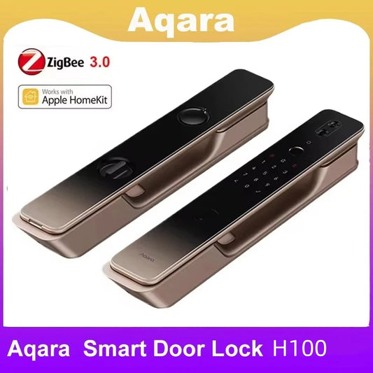 Aqara Smart Door Lock H100 Automatic Cat Eye Zigbee Body Light Sensor NFC Bluetooth Fingerprint Unlock For Homekit Aqara App Peaceful Pleasures Health and Wellness