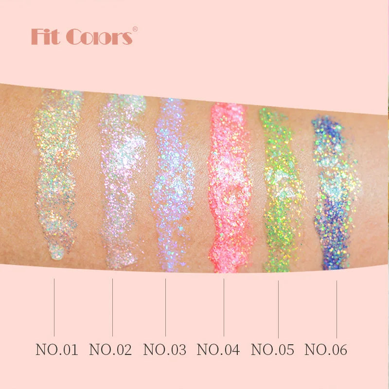 Chameleon Glitter Gel for Face, Body & Hair | Fit Colors