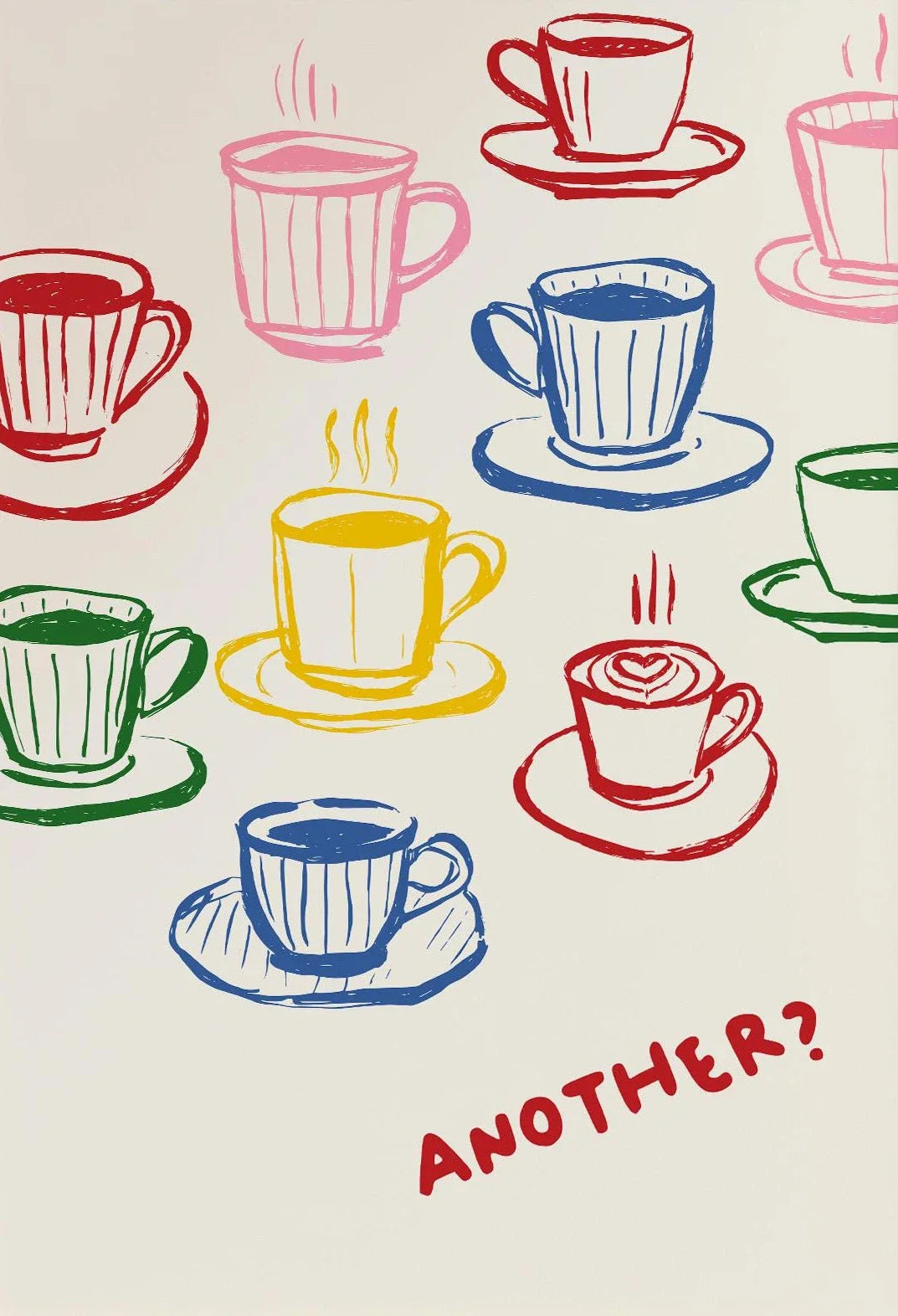 Retro Coffee Café Canvas Wall Art | Kitchen Decor Gift