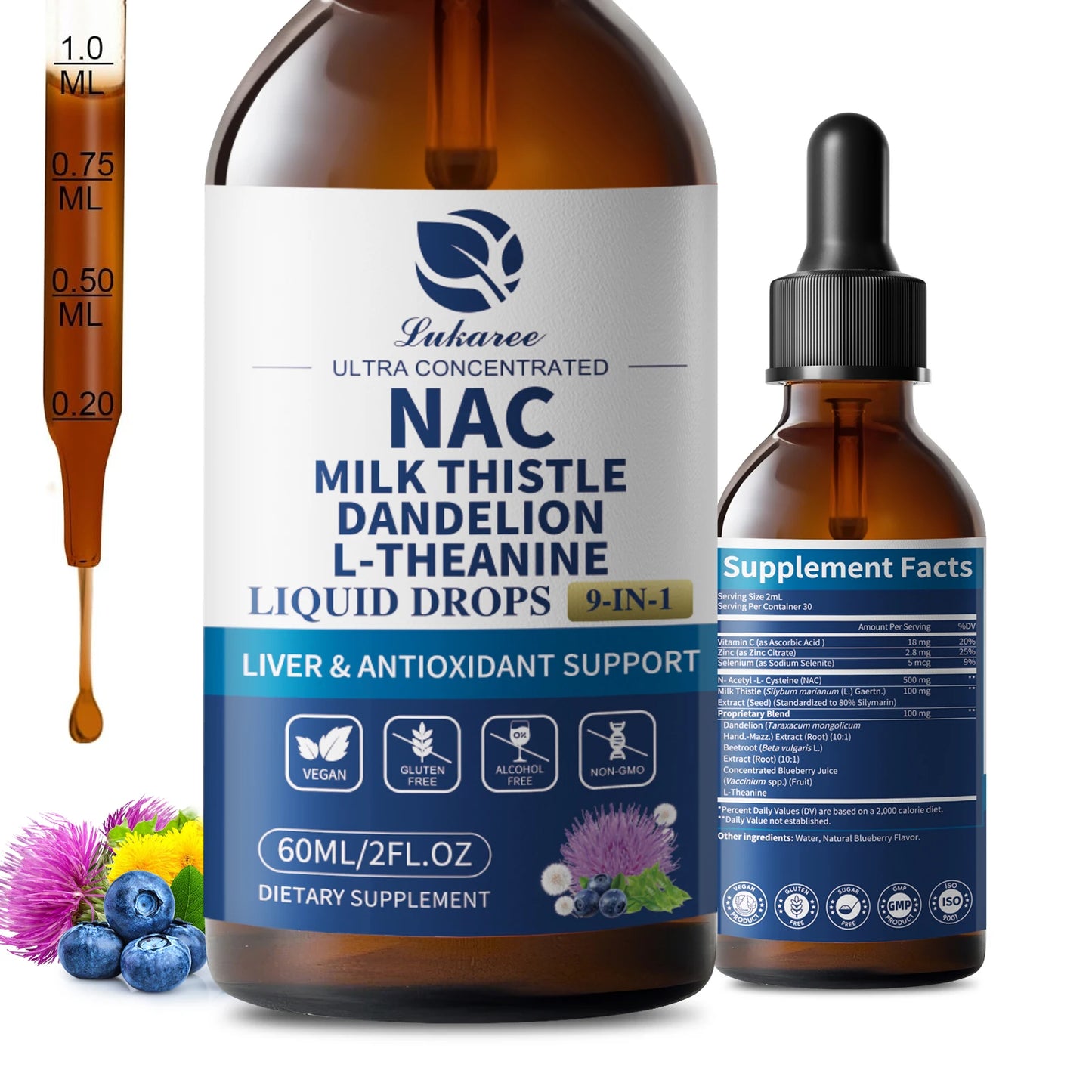 NAC Supplement with Milk Thistle & Selenium – Liver Support Dietary Supplement Peaceful Pleasures Health and Wellness