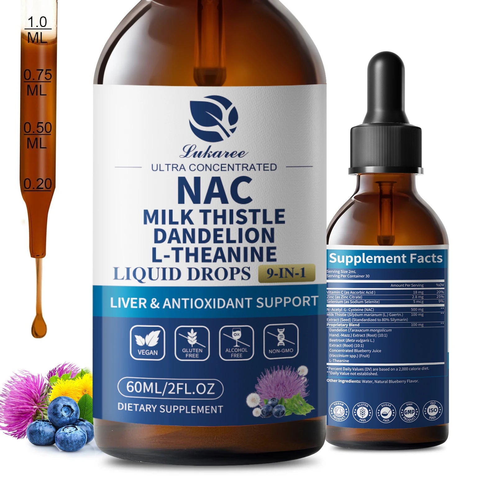 NAC Supplement with Milk Thistle & Selenium – Liver Support Dietary Supplement Peaceful Pleasures Health and Wellness