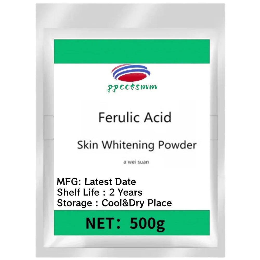 Hot Supply 99% Ferulic Acid Powder For Skin Whitening Free shipping Peaceful Pleasures Health and Wellness