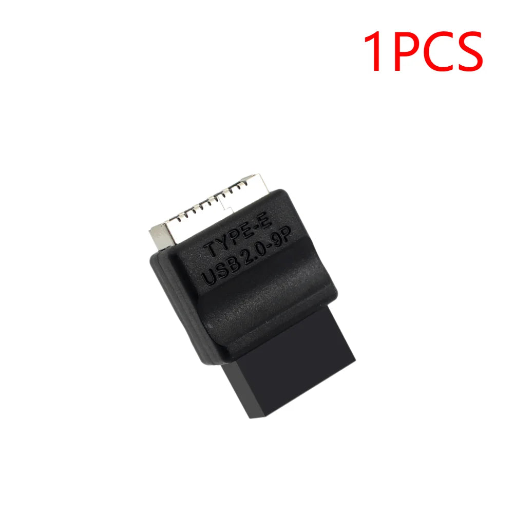 Motherboard USB 2.0 9-Pin To Type-E Front Panel Header Extension Adapter Male To Female Adapter for Desktop PC Peaceful Pleasures Health and Wellness 1PCS