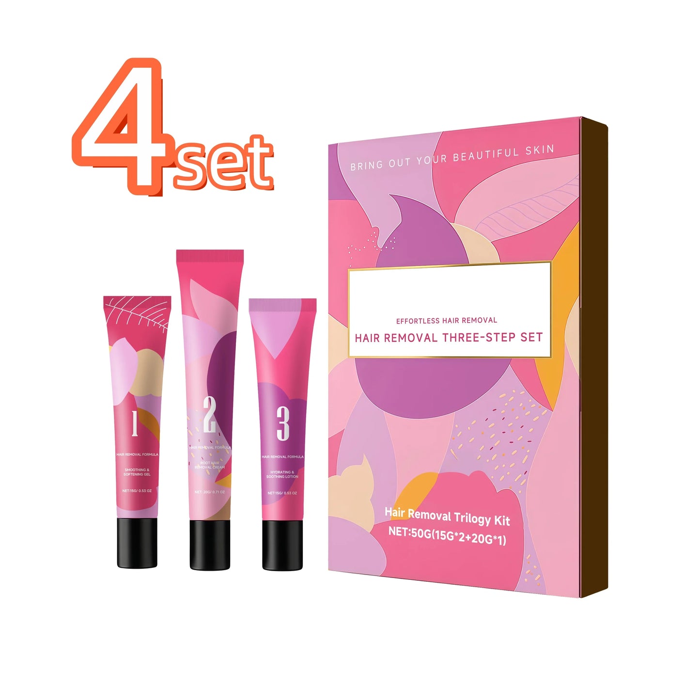 Painless Hair Removal Cream Kit – Face & Body Depilatory