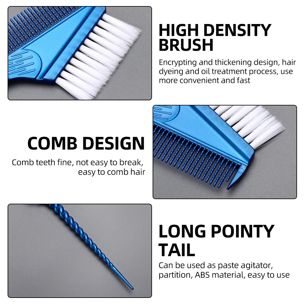 Barbershop Dye Hair Double Head Brush Salon Non-Slip Color Cream Brush Hair Coloring Brush Hair Dye Applicator Dust Brush Tool Peaceful Pleasures Health and Wellness