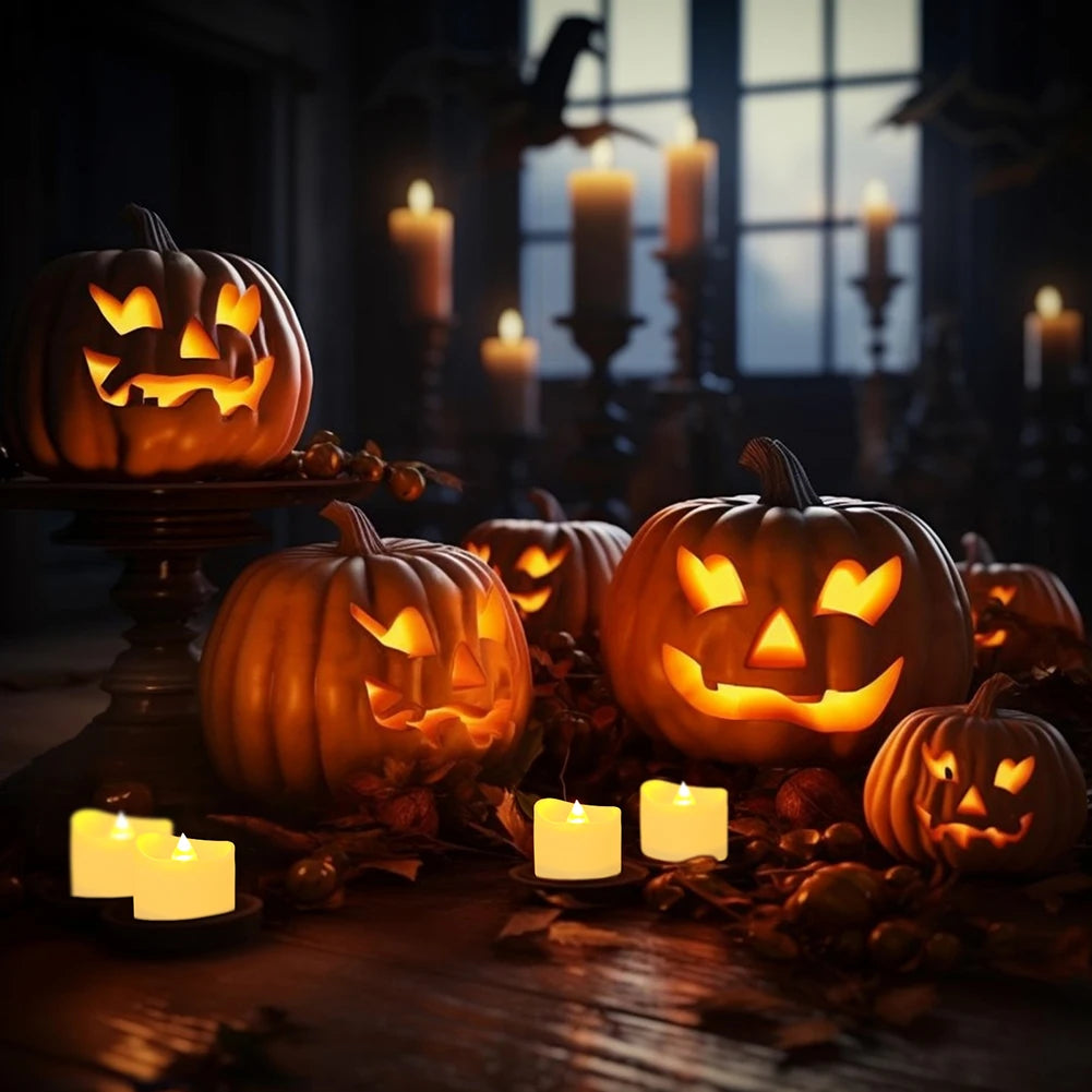 LED Tea Lights with Remote Control lameless Tealights Candles Battery Operated Flickering Tea Lights for Christmas Halloween Dec Peaceful Pleasures Health and Wellness