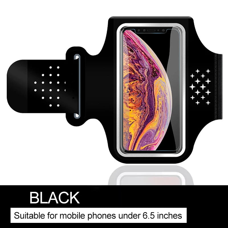 cell phone armband for running racing accessories Sport bag women sports bag for mobile phone pouch arm cell phone holder Peaceful Pleasures Health and Wellness Black