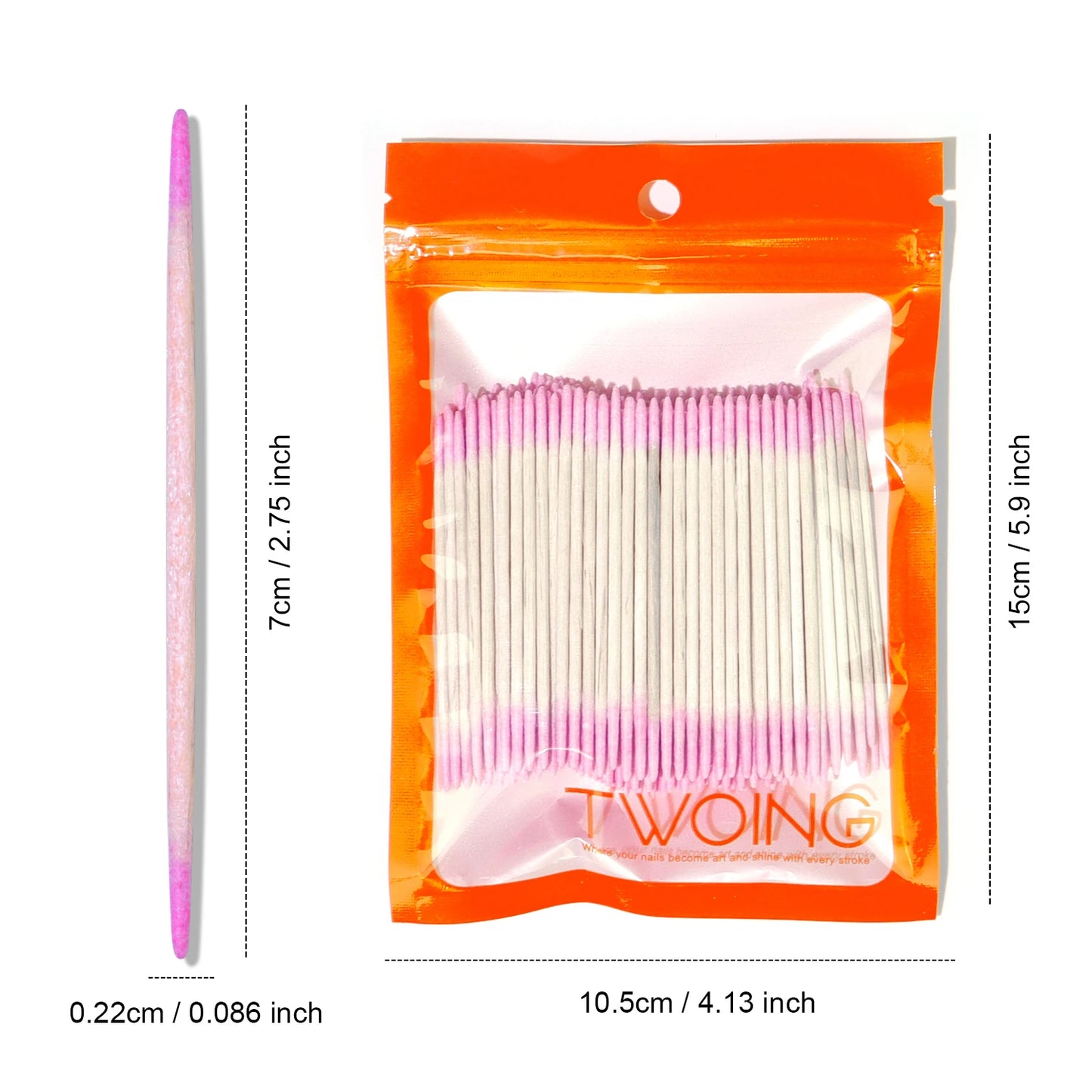 200pcs Overflow Gel Cleaning Sticks–Dual-Ended Manicure Tools for Polish Overflow Removal, Nail Gap Cleaning&Precise Application Peaceful Pleasures Health and Wellness