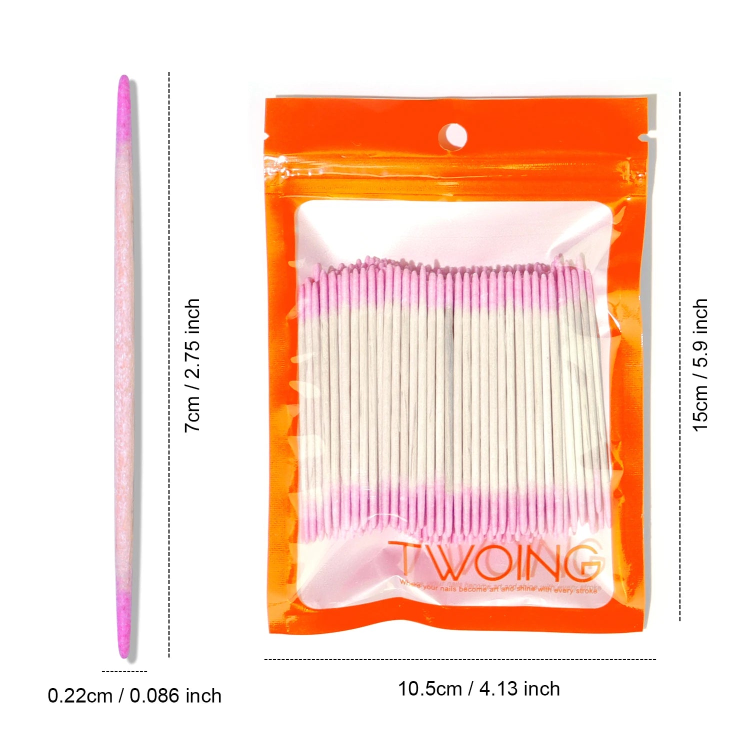 200pcs Overflow Gel Cleaning Sticks–Dual-Ended Manicure Tools for Polish Overflow Removal, Nail Gap Cleaning&Precise Application Peaceful Pleasures Health and Wellness