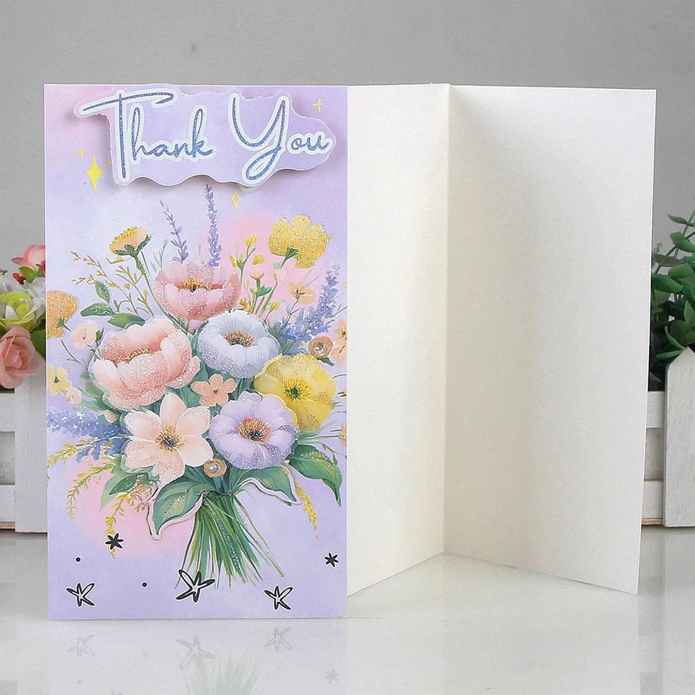 Flower 3D Greeting Card Universal Mother's Day Teacher's Qixi