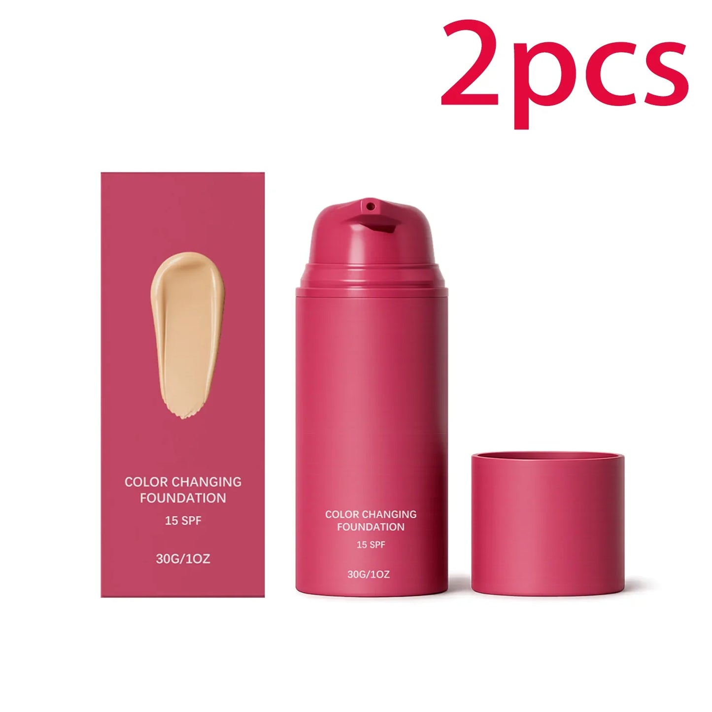 Color Changing Foundation SPF15 – Skin Tone Adapting Liquid