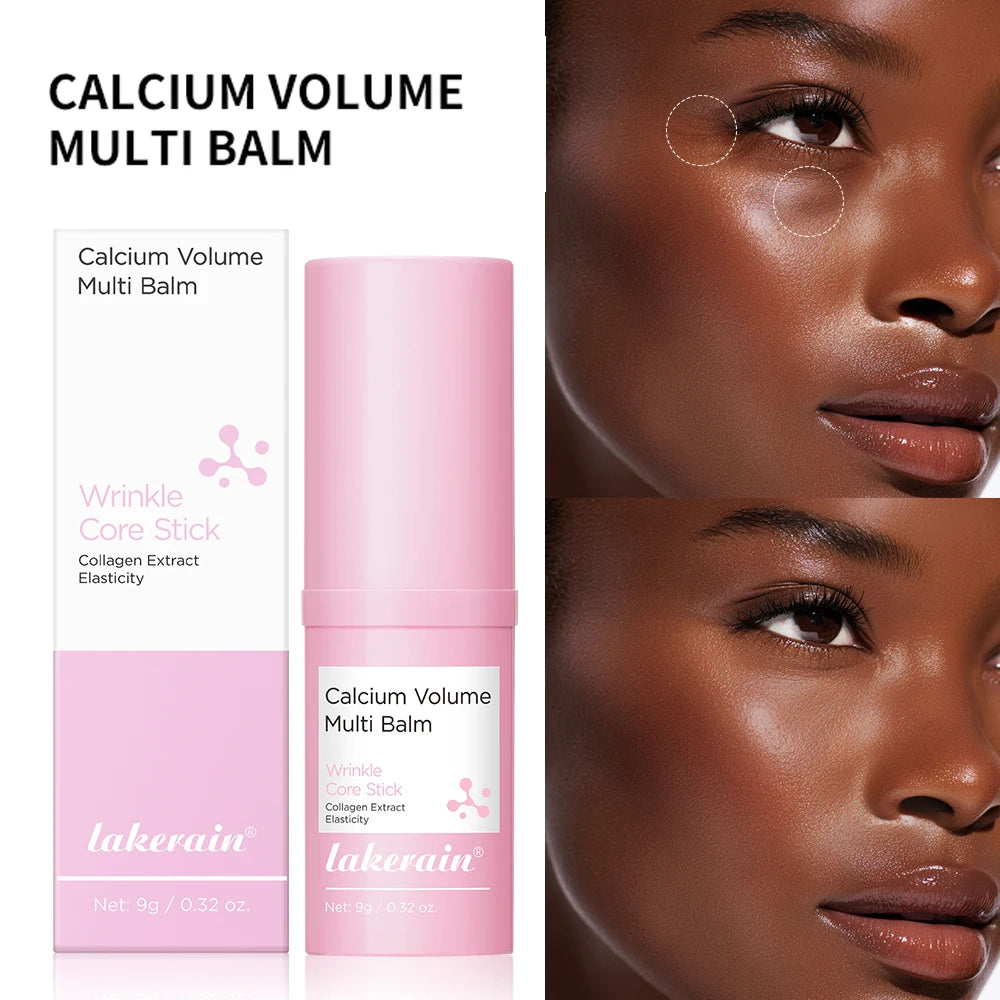 Calcium Collagen Vitamin D Eye Stick Balm Tightens Skin Care Anti Aging Anti Dark Circle Reduces Eye Bags Wrinkles Tear Trough Peaceful Pleasures Health and Wellness