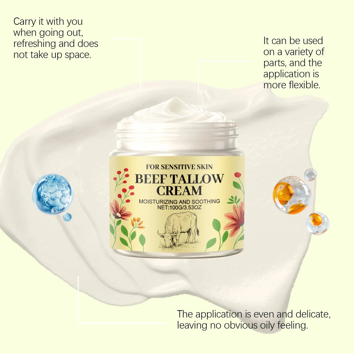 Beef Tallow Body Cream for Moisturizing Skin and Comfort Peaceful Pleasures Health and Wellness