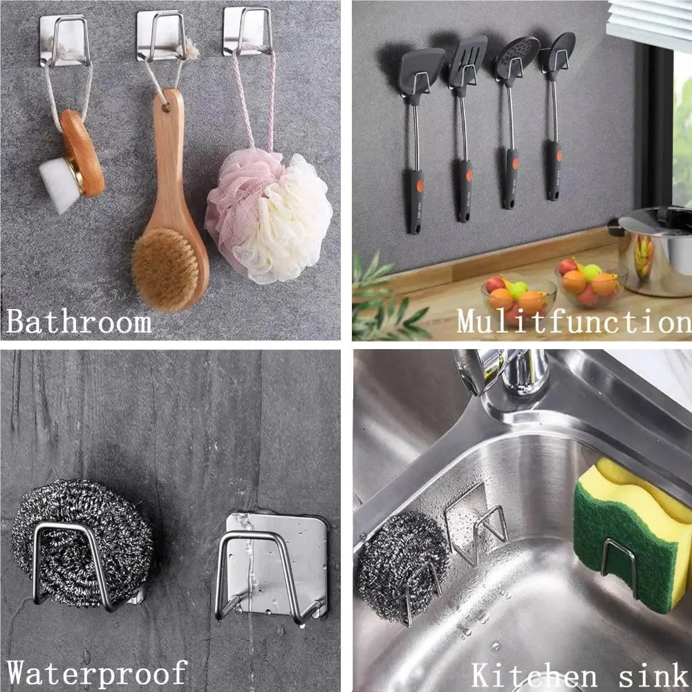 Stainless Steel Wall Mounted Kitchen Rack | Pot Lid & Cutting Board