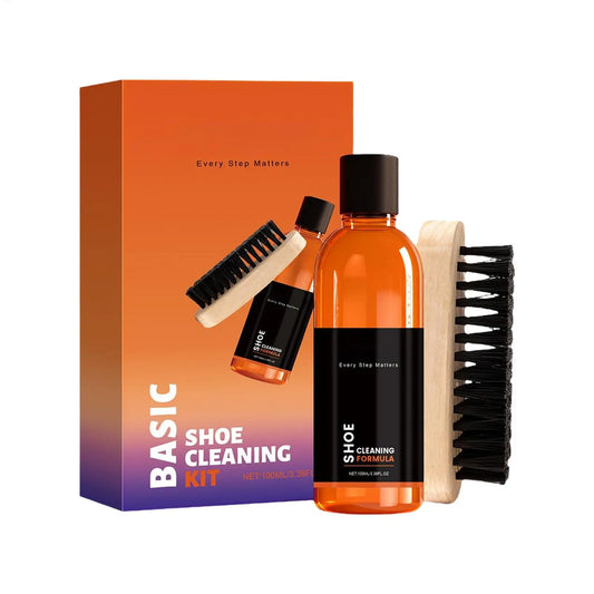 Shoe Cleaning Kit 100ml – Stain Remover & Brush for Sneakers Shoe Cleaning Kit Peaceful Pleasures Health and Wellness