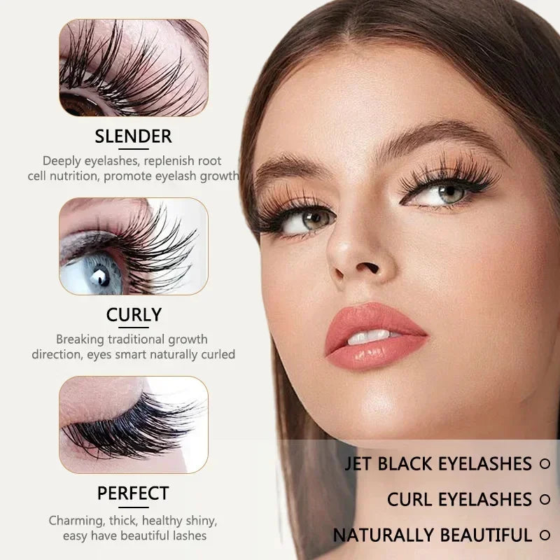 Fast Eyelash Growth Serum 7 Days Natural Eyelash Enhancer Longer Fuller Thicker Curling Lash Treatment Makeup Eye Care Products Peaceful Pleasures Health and Wellness