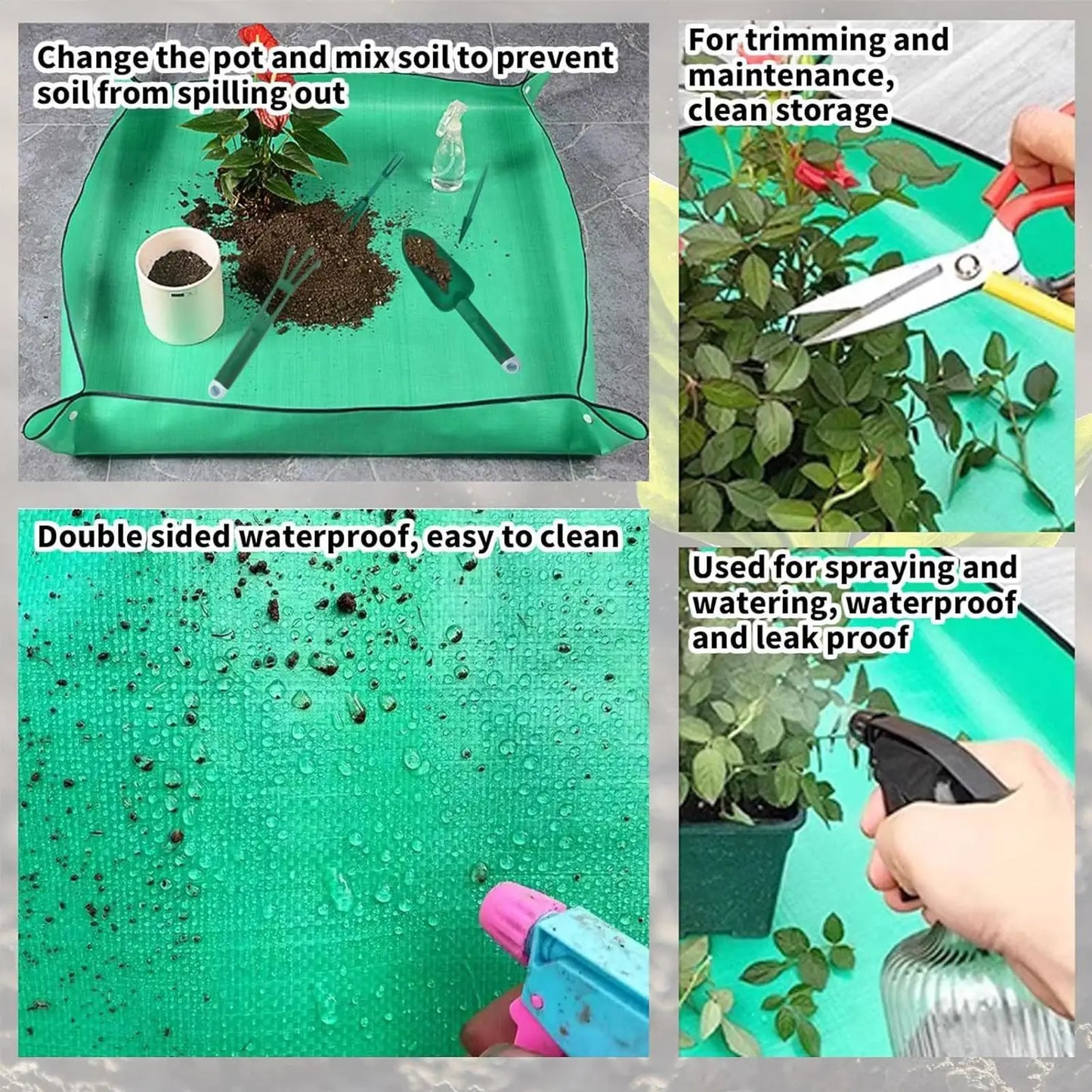 10pcs/set Garden Hand Tools Sowing Dispenser Set Plant Repotting Mat for Planting Seedling Vegetable Tomato Pepper Flower Lawn Peaceful Pleasures Health and Wellness