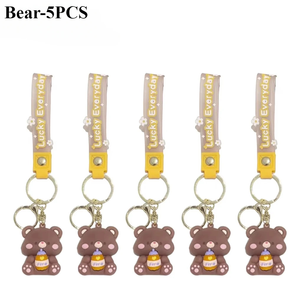 Luck Drinks PVC Cartoon Keychain | Cute Bag Charm & Gift