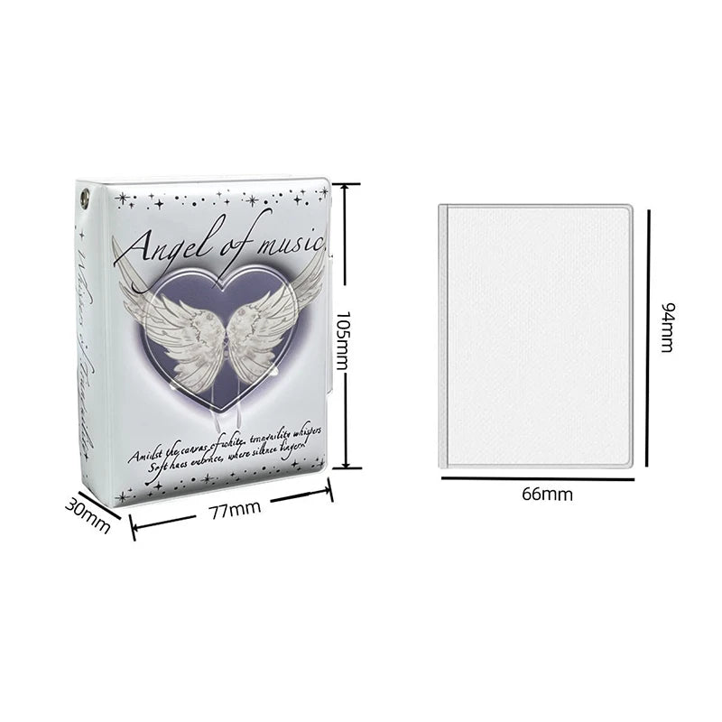 Mini Photo Card Album Book | PU Small Card Storage Binder