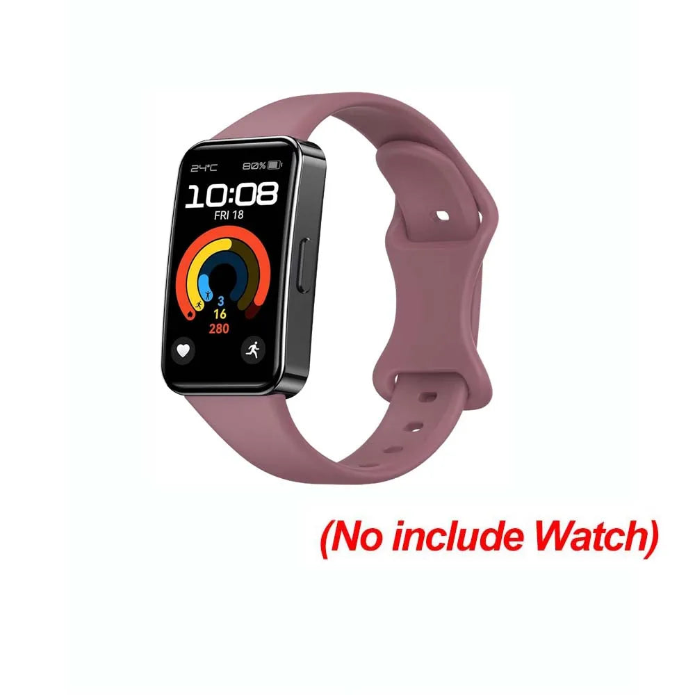 Silicone Sport Strap Replacement for Huawei Band 8 & 9 Peaceful Pleasures Health and Wellness Smoky purple For Huawei Band 9