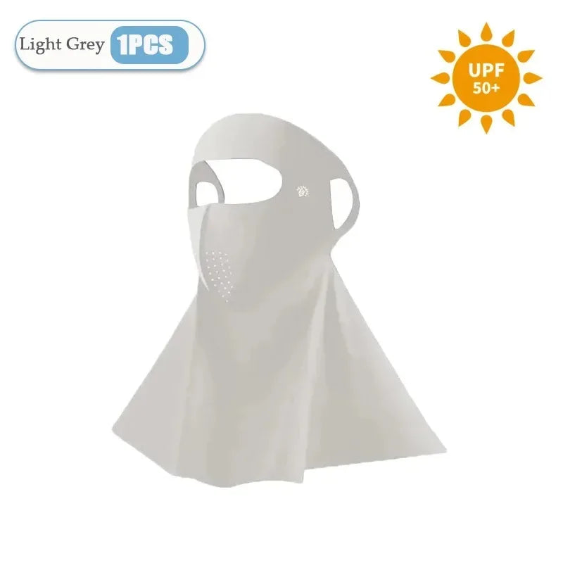 UPF50+ Ice Silk Sun Protection Face Mask & Neck Scarf