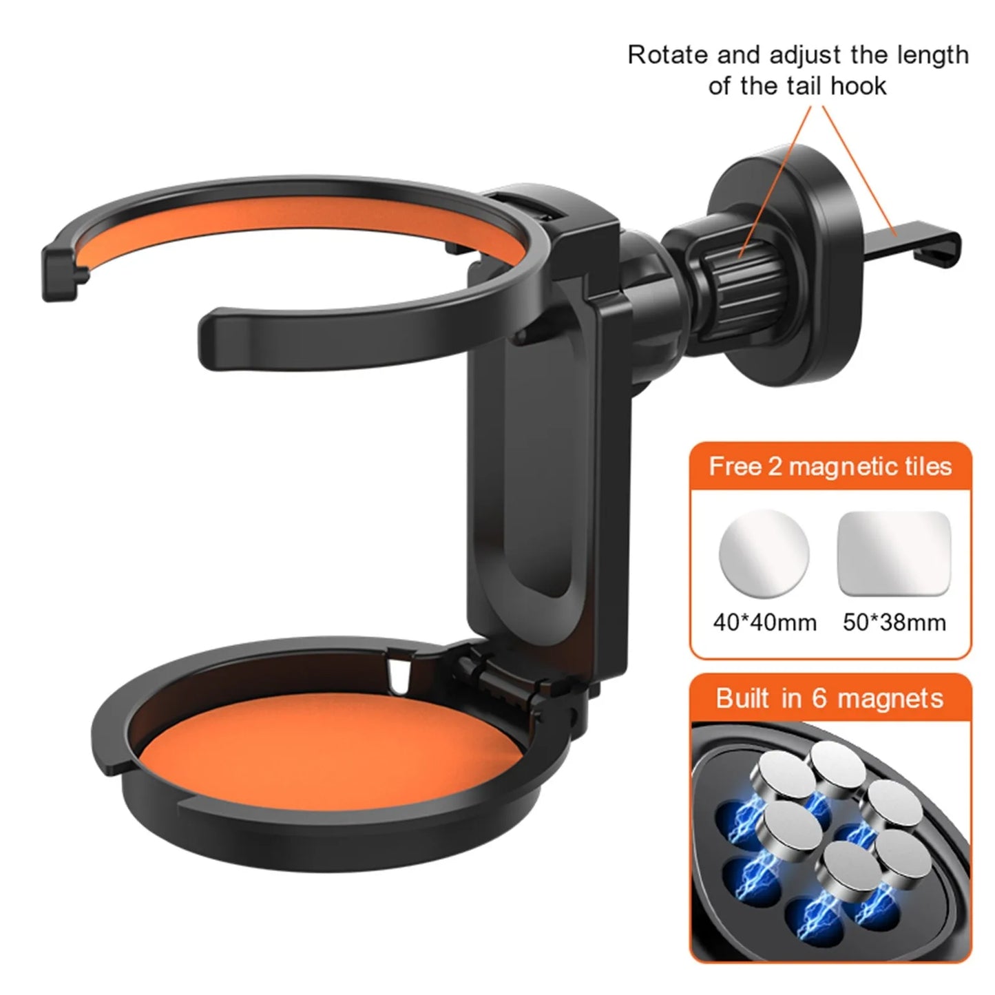 Car Air Vent Cup Holder – Collapsible Multi-Function Drink Holder