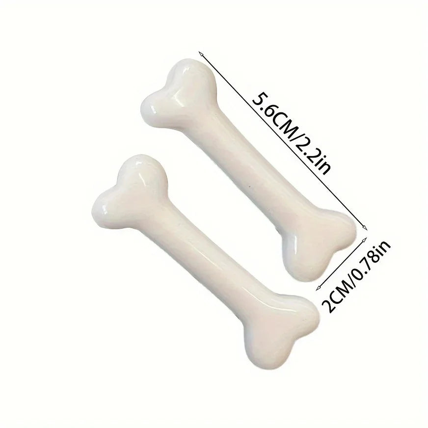 2 PCs Cute Solid Color Bone Shape Barrettes Cute Hair Clips Stylish Barrettes Suitable for Daily Use Barrettes Peaceful Pleasures Health and Wellness