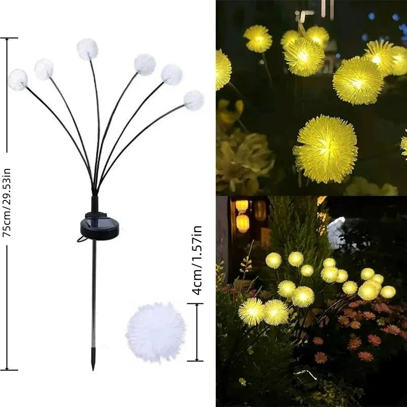 Solar Dandelion Ball Lights – Outdoor Lawn & Garden Decor