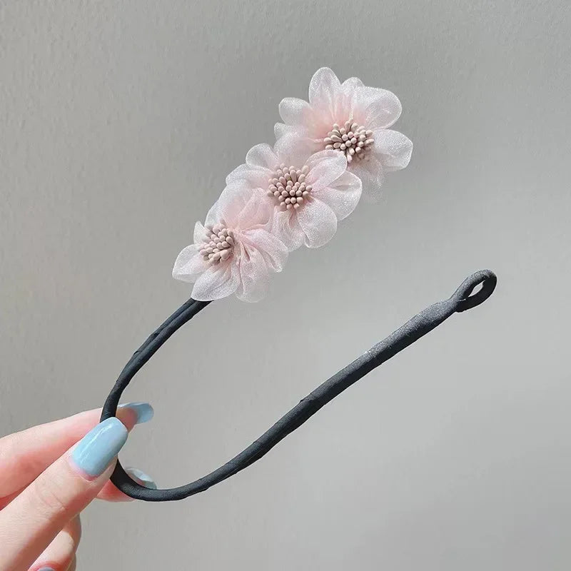 Velvet Bow Hair Twist Clip | No-Heat Ball Head Curl Accessory