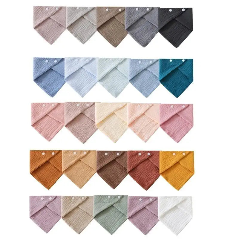 4-Layer Cotton Baby Burp Cloth & Drool Bib | Newborn 0–1Y