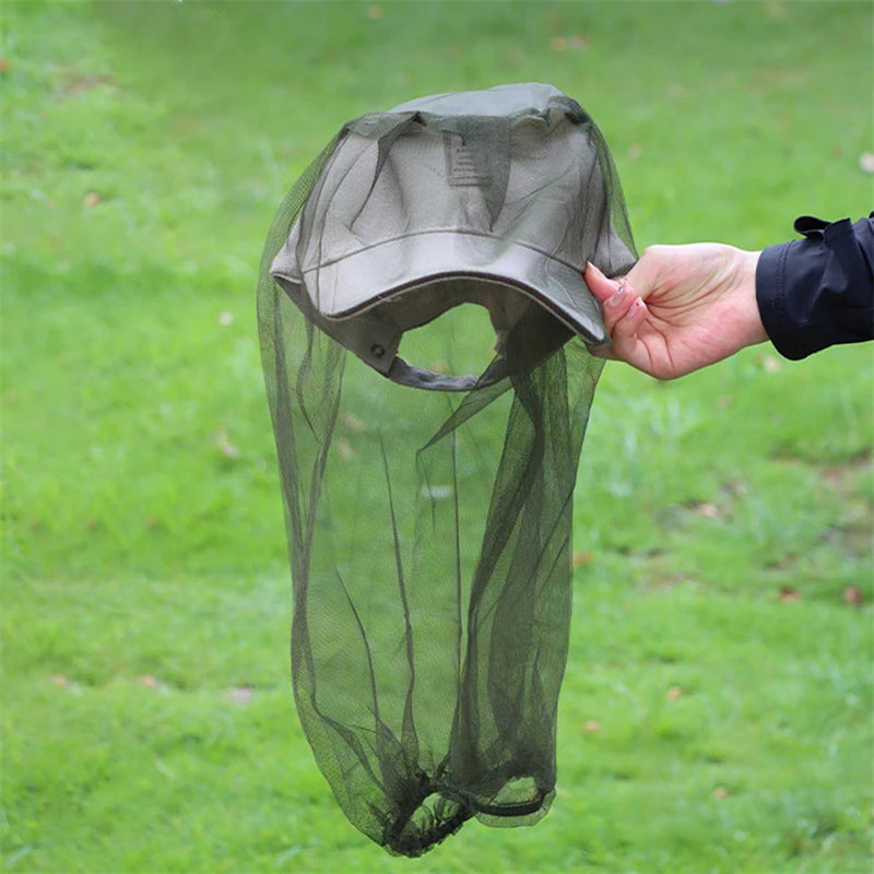 Mosquito Head Net Face Protector | Fine Mesh Bug Screen Cap