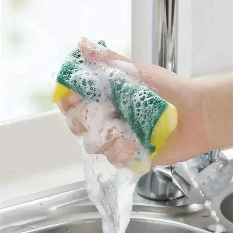 Highly absorbent double-sided sponge magic cleaning pot rust sponge cleaning brush kitchen cleaning tool Peaceful Pleasures Health and Wellness