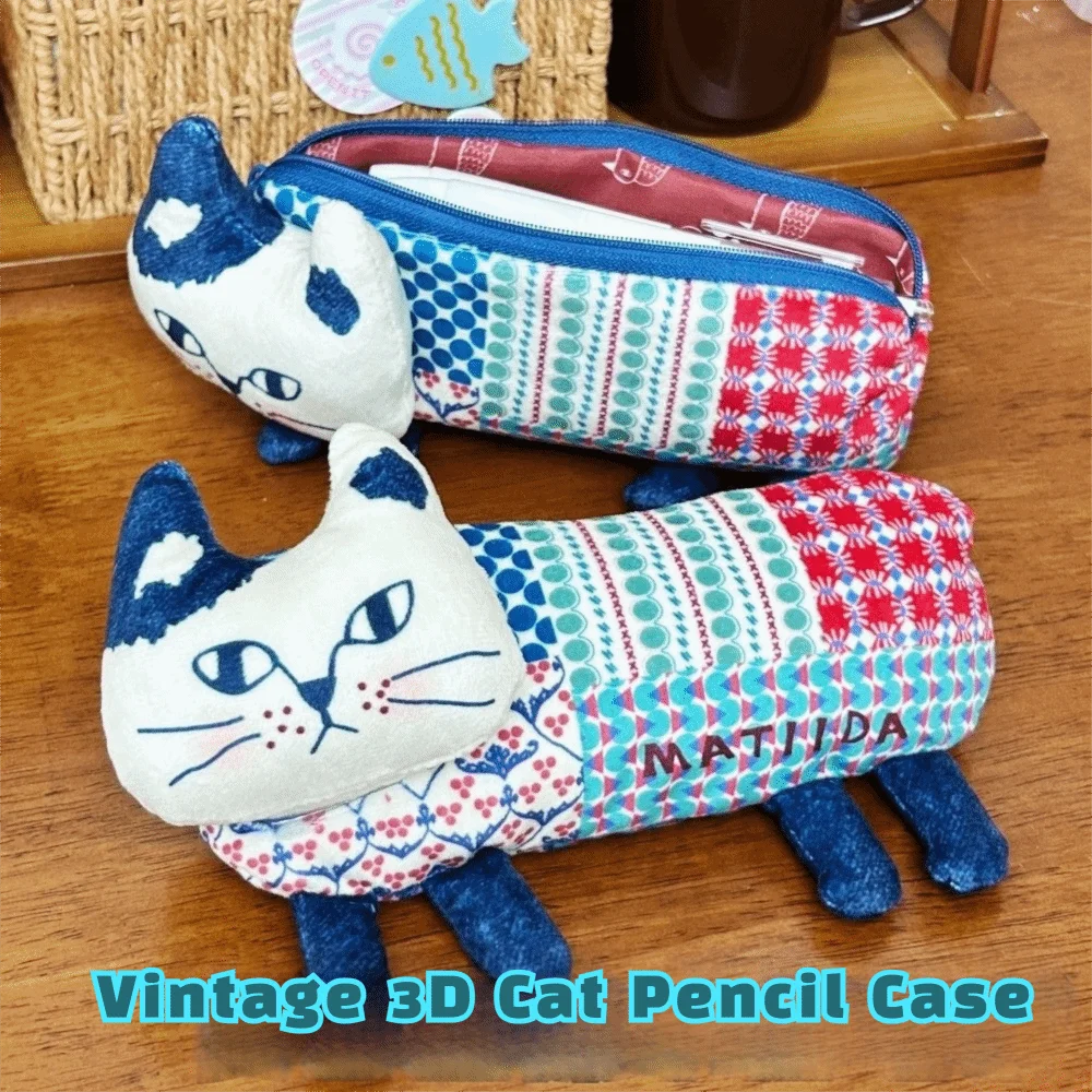 Large Capacity Cat Climbing Pencil Case Portable Makeup Bag Students Stationery Bag Multi-functional Funny Pen Organizer Gifts Peaceful Pleasures Health and Wellness
