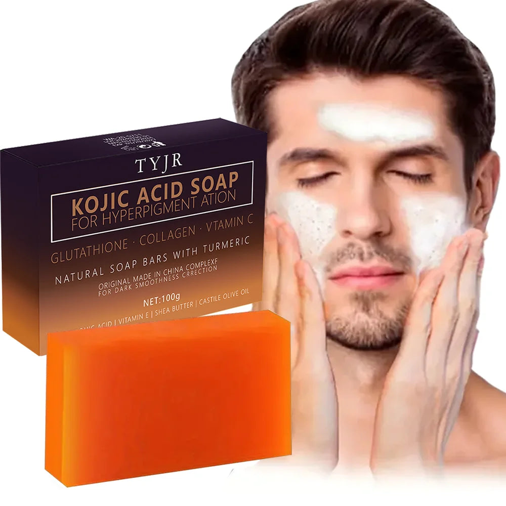 Turmeric Kojic Acid Handmade Soap – Face & Body Cleanser