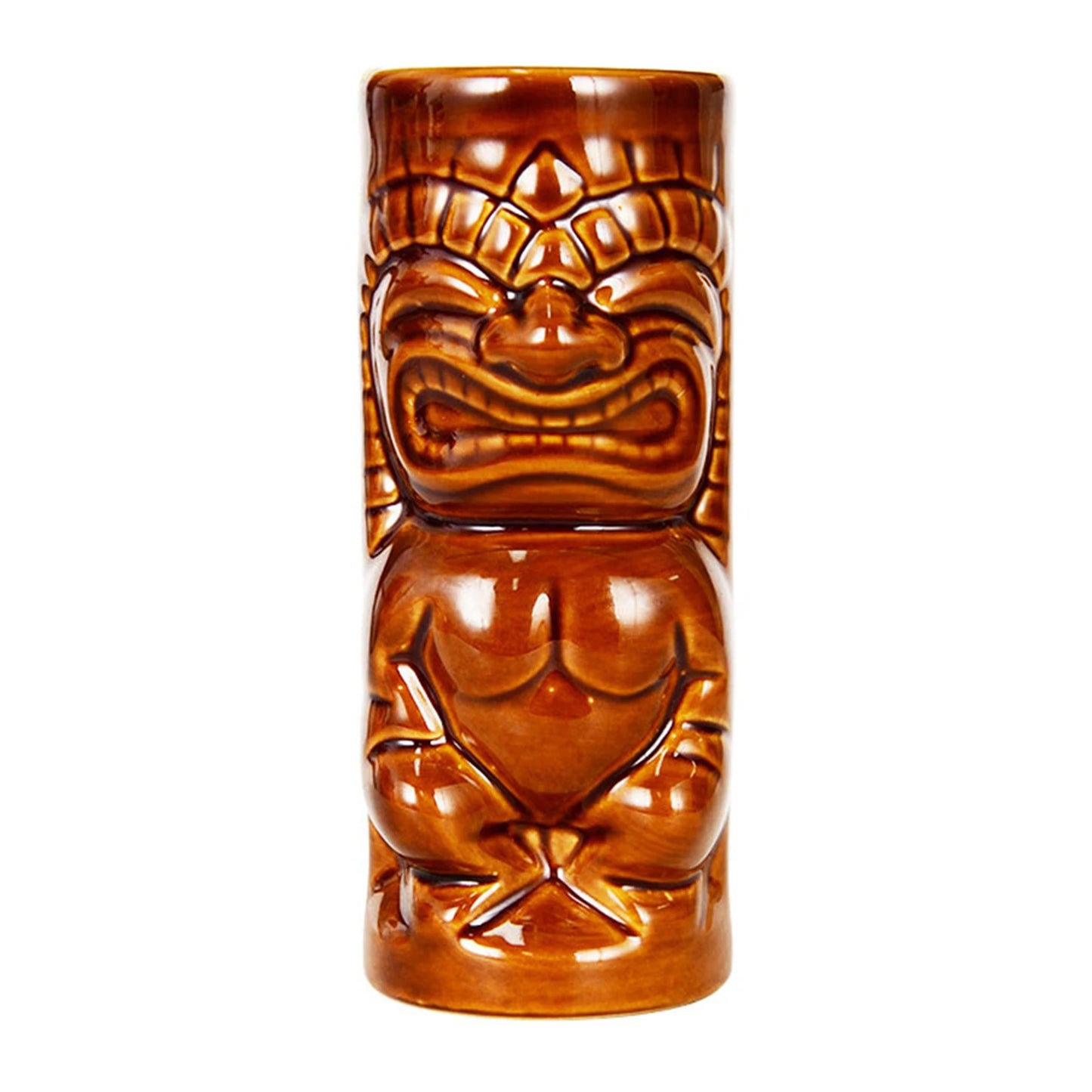 Hawaiian Cocktail Cups Creative Style Ceramic Mug Beer Beverage Tiki Mug Wine Mug Bar Tools Home Bar Party Drinkware Cups Peaceful Pleasures Health and Wellness I 350ML