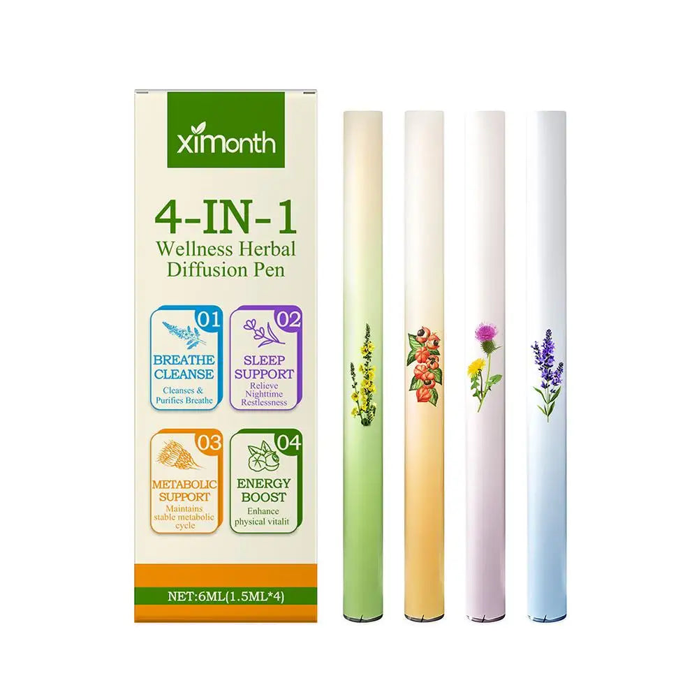 Herbal Energy Diffuser for Clear Breathing Support Peaceful Pleasures Health and Wellness A