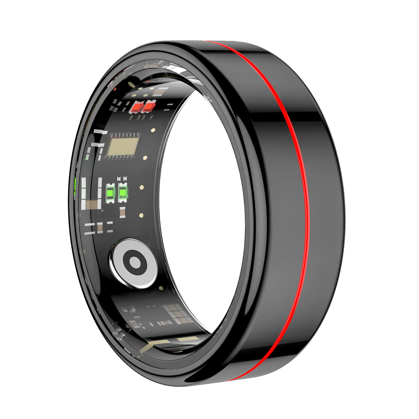R04 Smart Ring Men Women Health Sleep Monitor 5ATM Waterproof Ring Fitness Tracker Smartring Multi-sport Mode Camera Control Peaceful Pleasures Health and Wellness Gun color 8