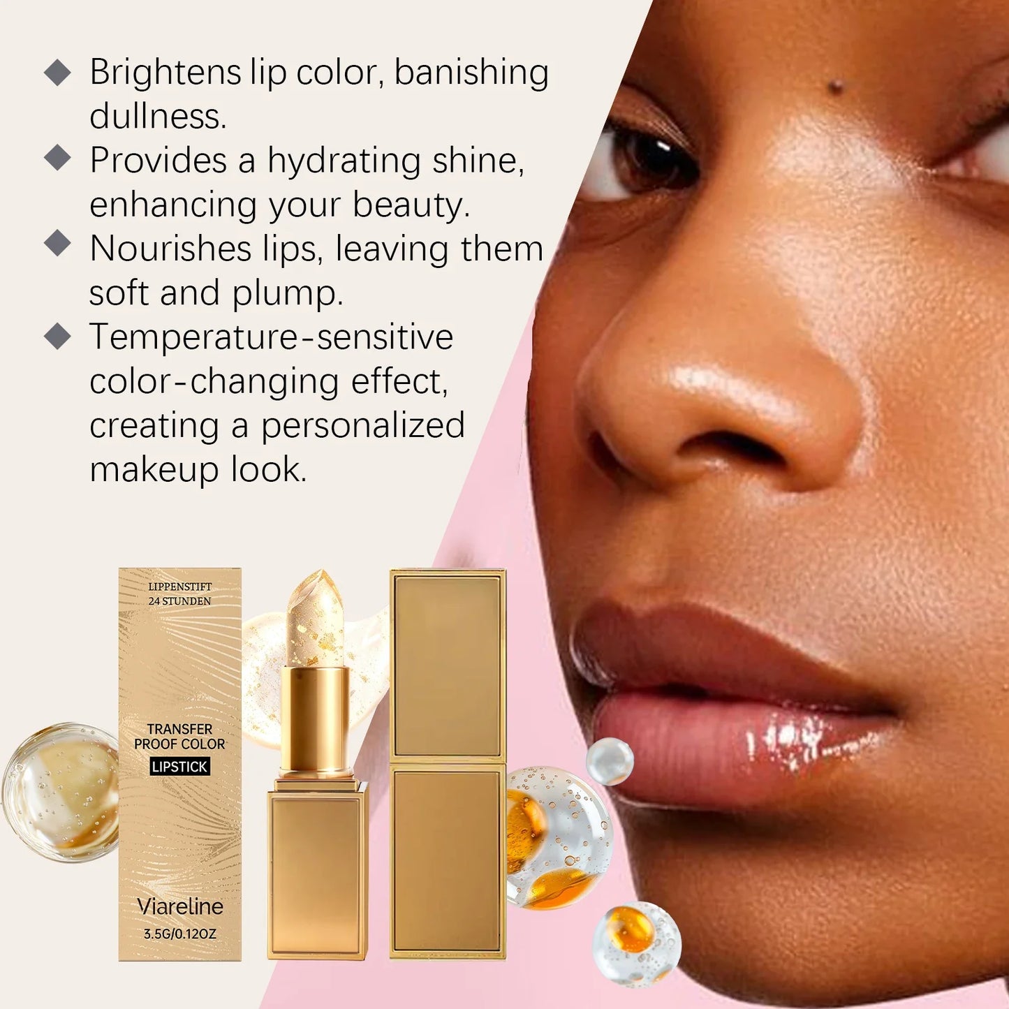 Gold Leaf Color-Changing Lip Balm | Hydrating Natural Tint