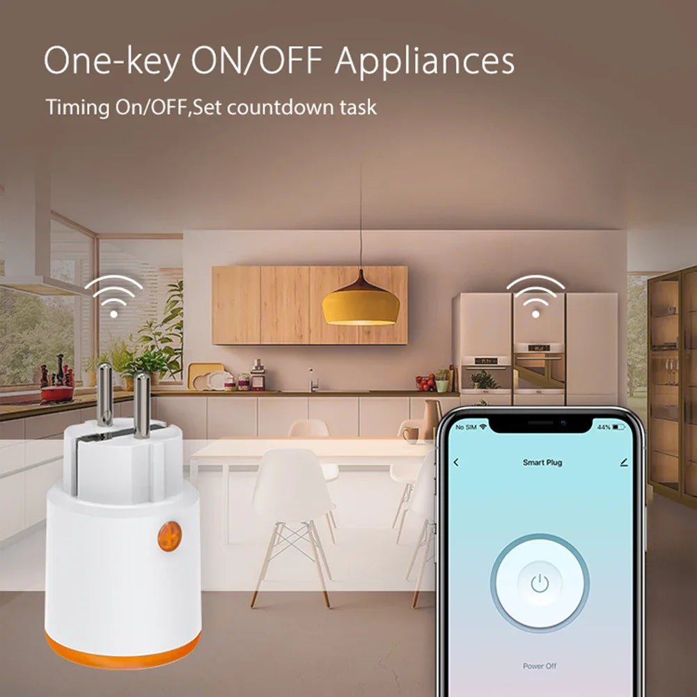 Tuya Zigbee 3.0 EU Smart Plug 16A with Power Monitoring – Alexa & Google Peaceful Pleasures Health and Wellness